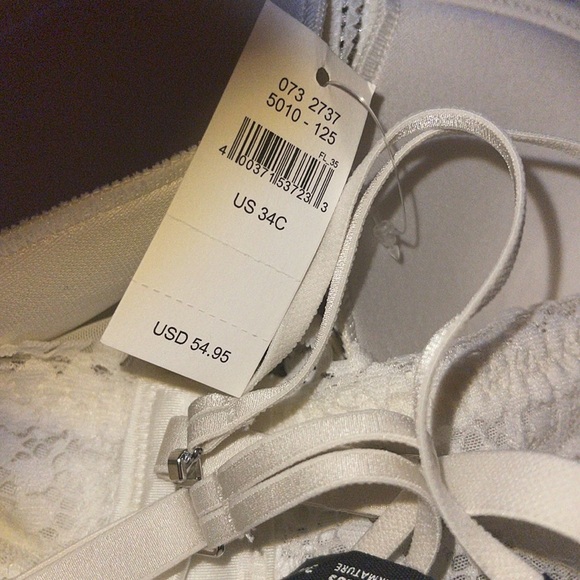 AERIE REAL POWER WIRELESS PUSH UP JOY LACE BRA 34C NWT - Picture 7 of 8